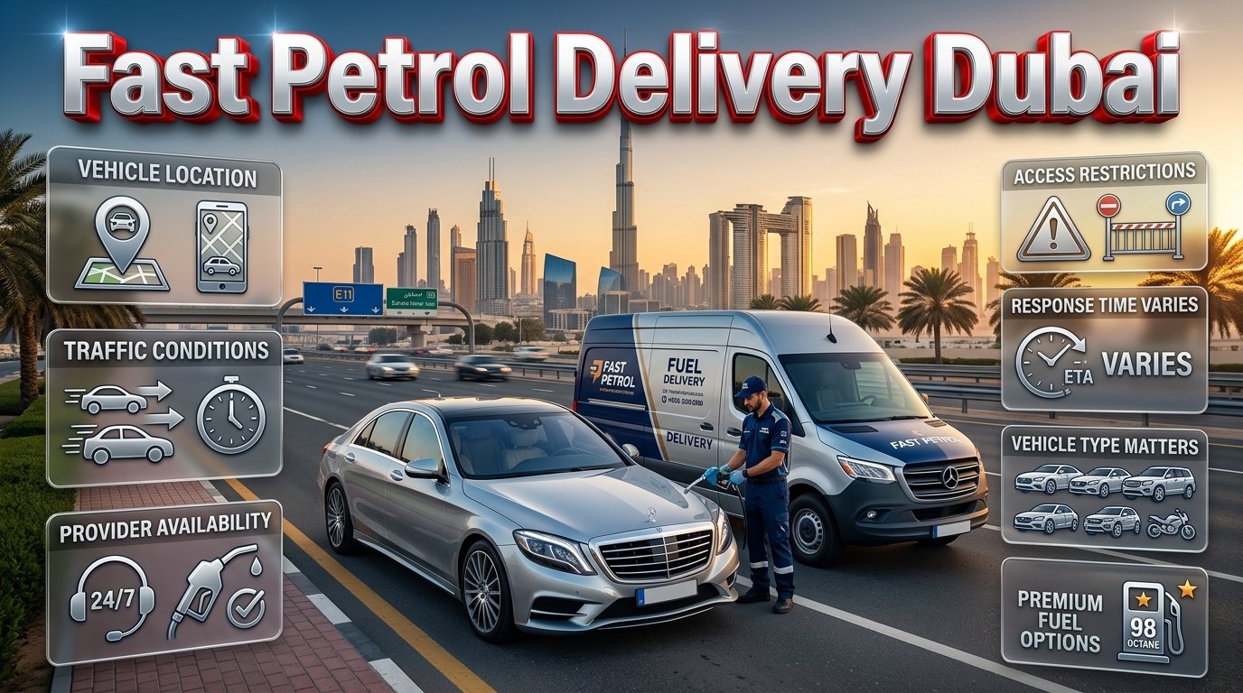 Fast petrol delivery Dubai for drivers who need fuel after running out of petrol on the road or in an unfamiliar area. Fast Petrol Delivery Dubai for Emergency Fuel Assistance