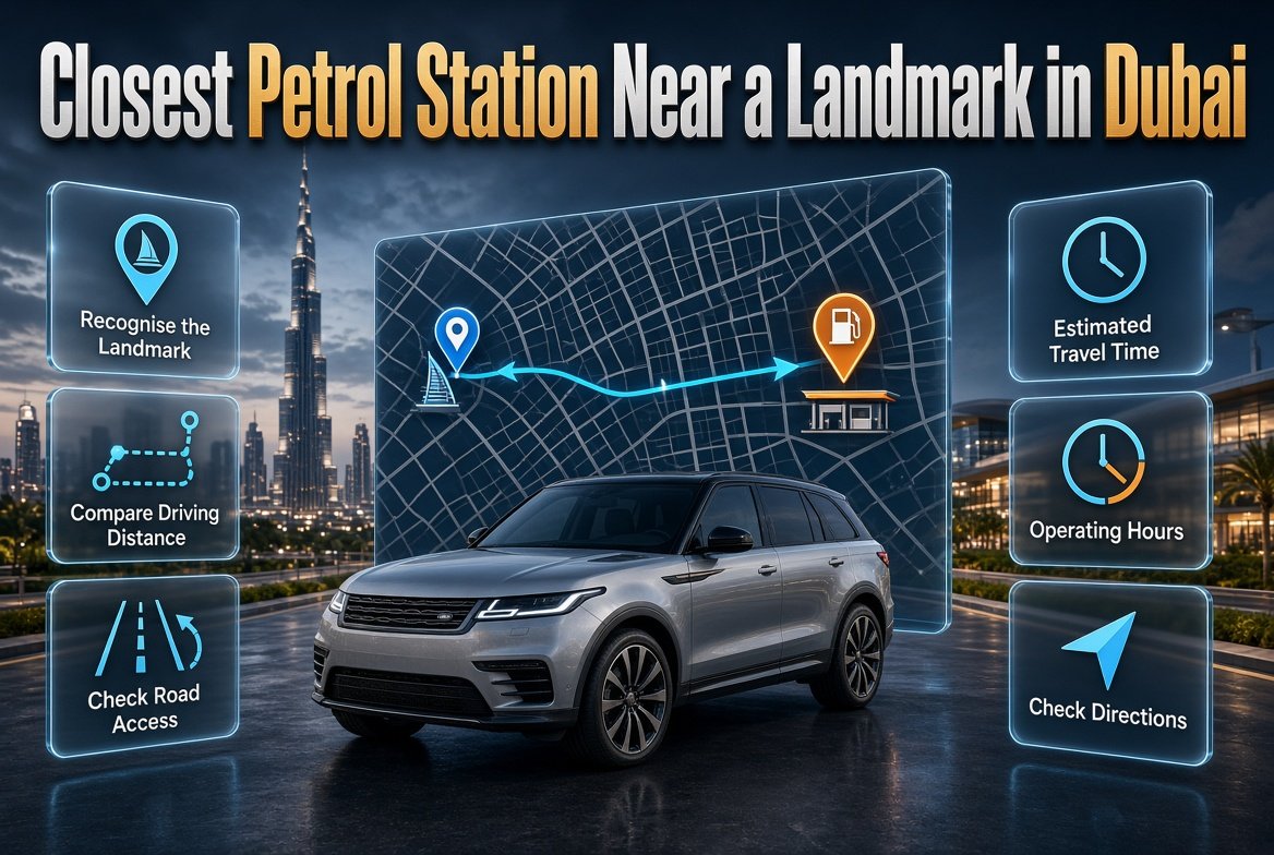Closest Petrol Station Near a Landmark in Dubai